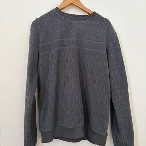 Christian Dior Men's Charcoal Crewneck Sweater